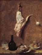 Jean Baptiste Oudry Still Life with Calf's Leg France oil painting reproduction